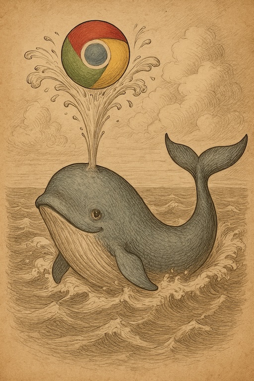 'Whale playing with a ball'